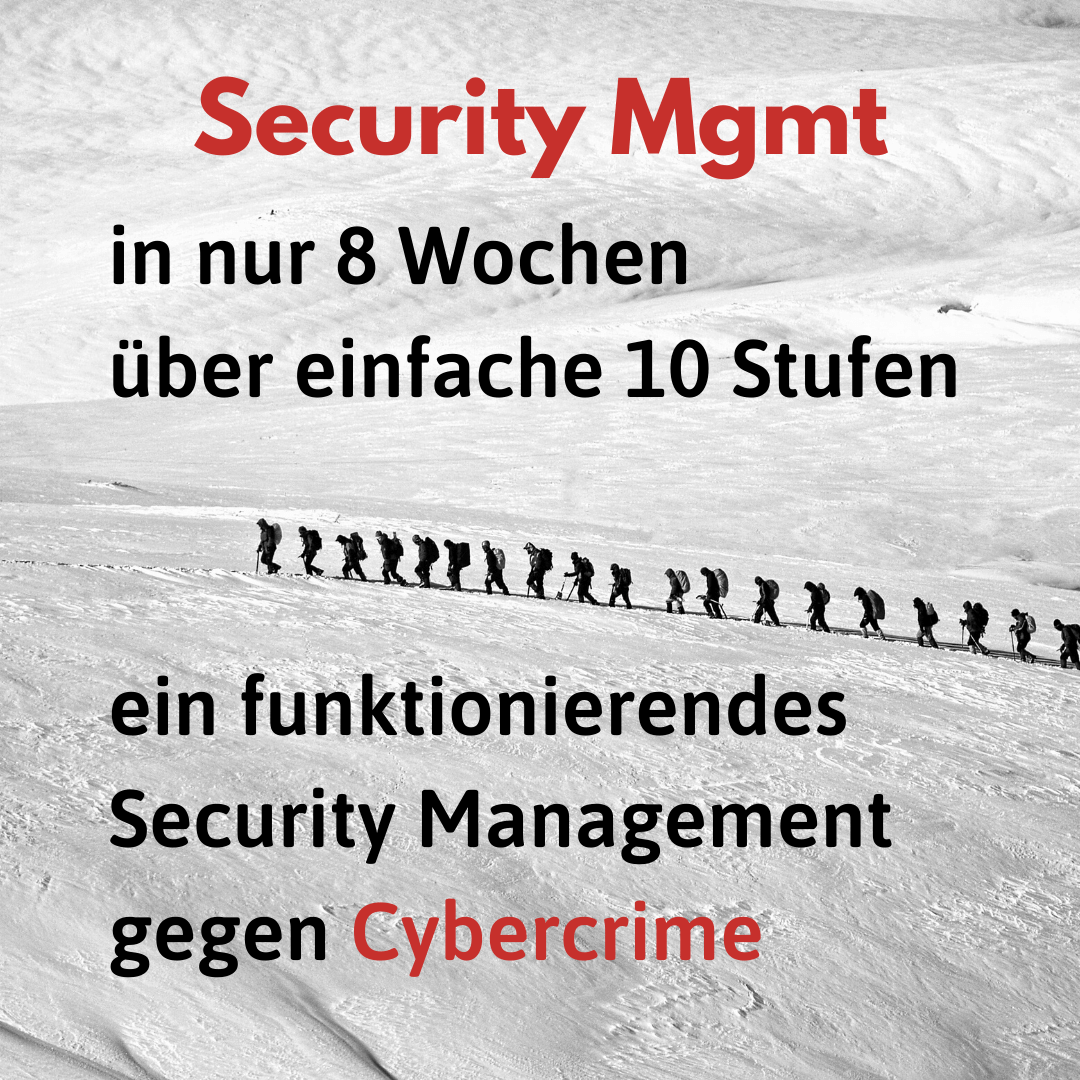 Security Management in nur acht Wochen erfolgreich gegen Cybercrime