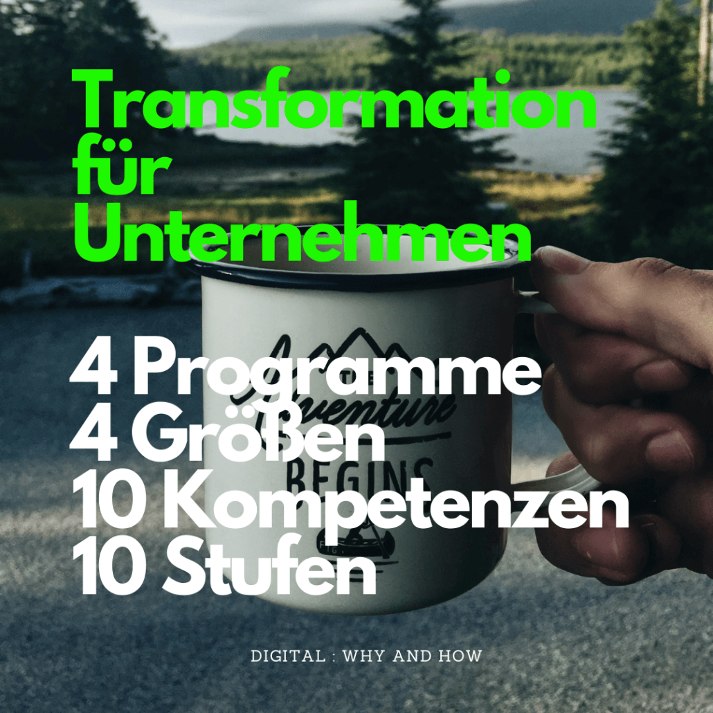 Digitale Transformation 4 Programme 10 Kompetenzen