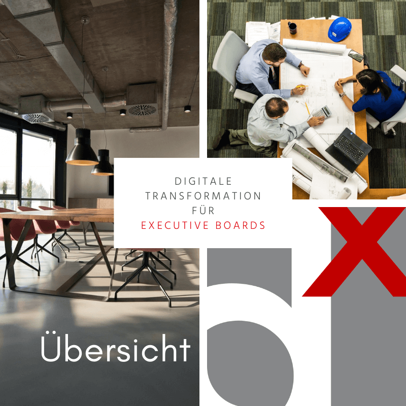 Digitale Transformation Übersicht Business Unternehmen Leitung